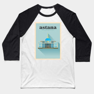 Astana city poster Baseball T-Shirt